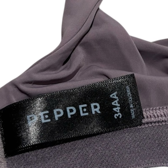 PEPPER  Ultimate Contour T-shirt Demi Bra Gray Women's Size 34AA Small chested - Picture 8 of 9